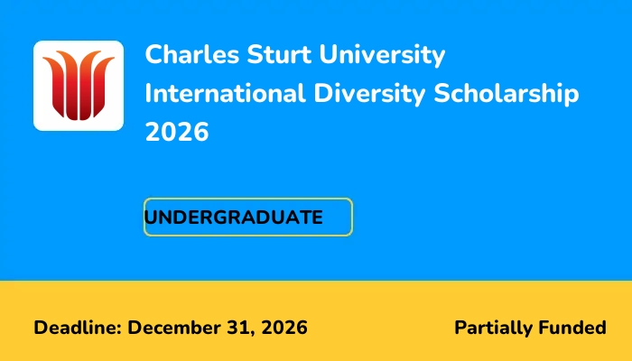 Charles Sturt University International Diversity Scholarship 2026