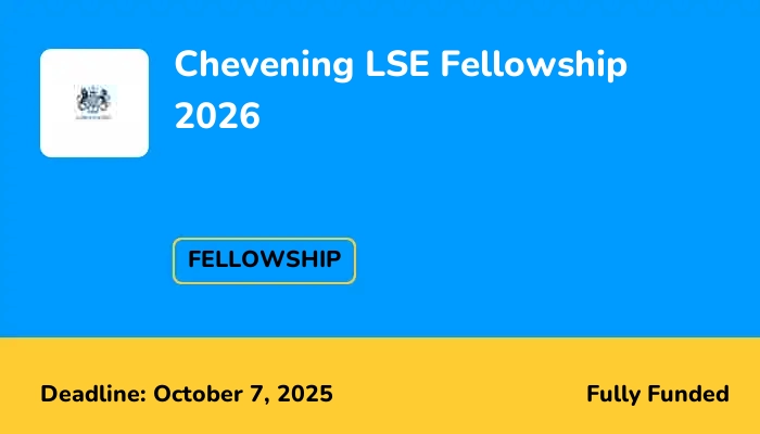 Chevening LSE Fellowship 2026