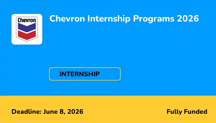 Chevron Internship Programs 2026