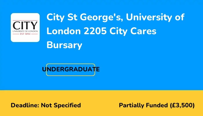 City St George's, University of London 2205 City Cares Bursary