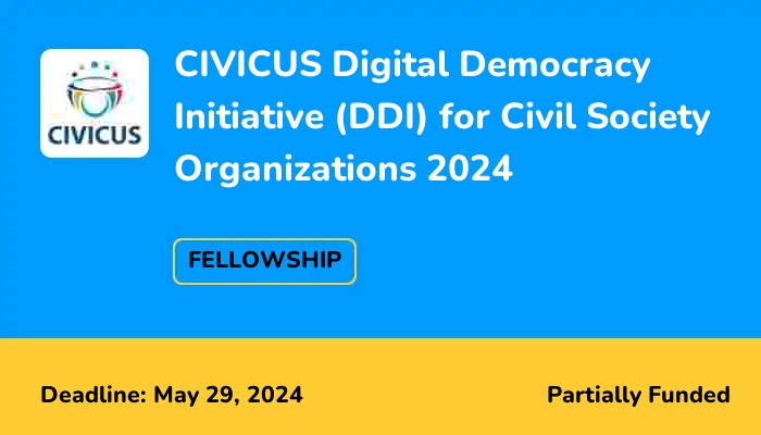 CIVICUS Digital Democracy Initiative (DDI) for Civil Society Organizations 2024
