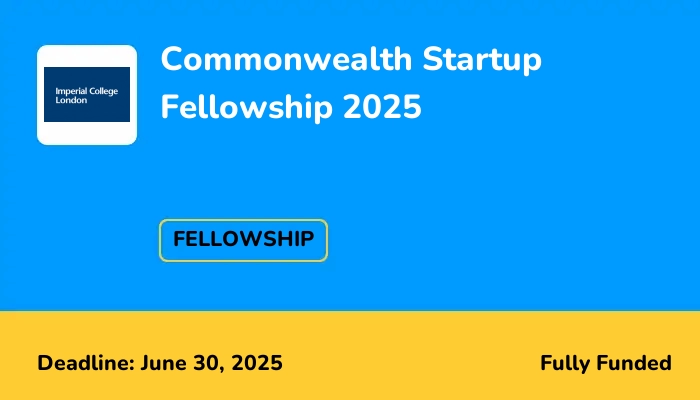 Commonwealth Startup Fellowship 2025