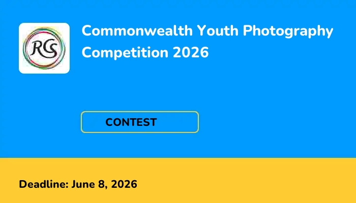 Commonwealth Youth Photography Competition 2026