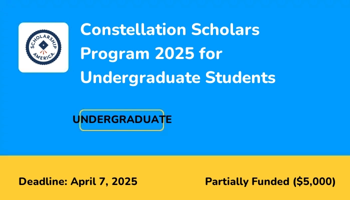 Constellation Scholars Program 2025 for Undergraduate Students