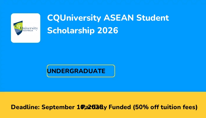 CQUniversity ASEAN Student Scholarship 2026