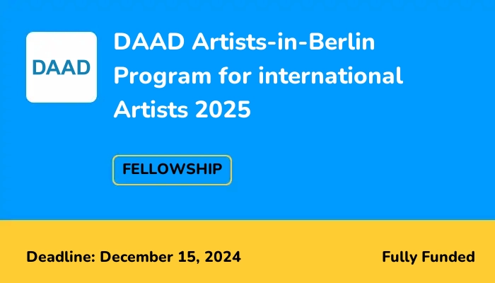 DAAD Artists-in-Berlin Program for international Artists 2025