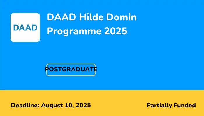 DAAD Hilde Domin Programme 2025