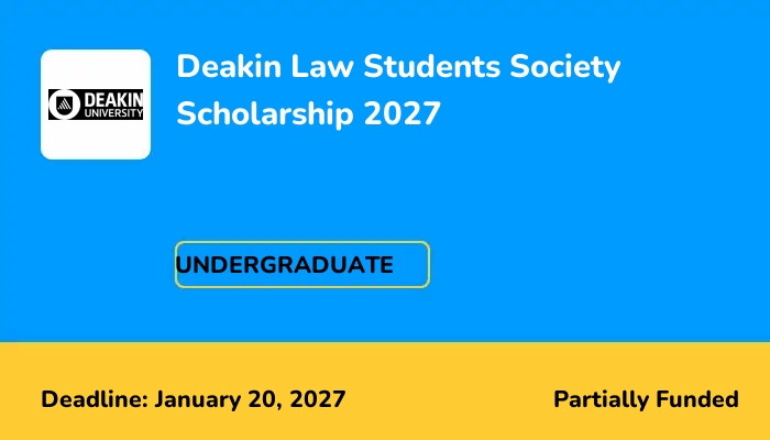 Deakin Law Students Society Scholarship 2027
