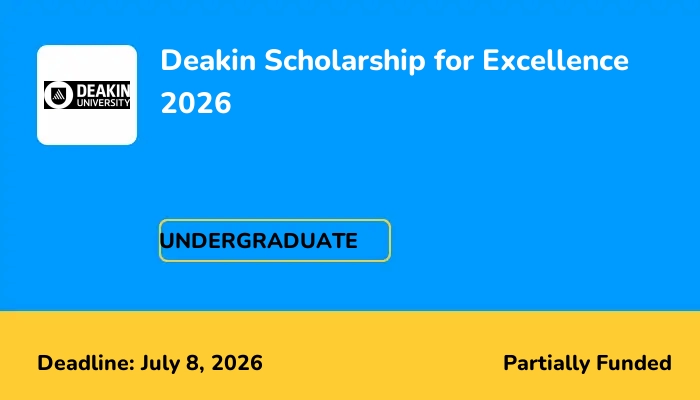 Deakin Scholarship for Excellence 2026