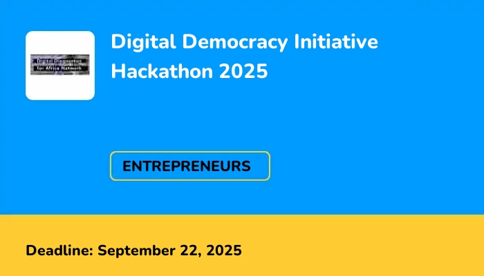 Digital Democracy Initiative Hackathon 2025