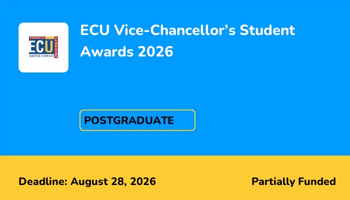 ECU Vice-Chancellor's Student Awards 2026
