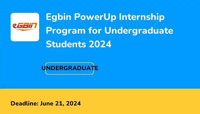 Egbin PowerUp Internship Program for Undergraduate Students 2024