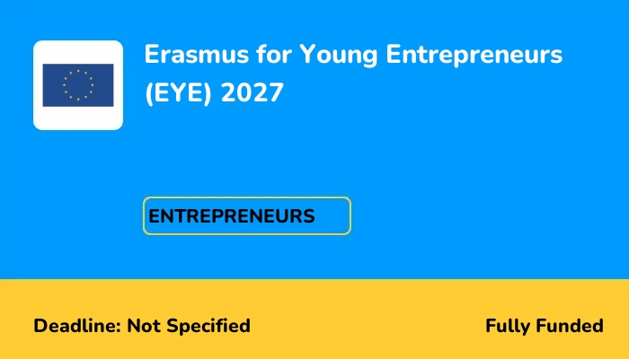 Erasmus for Young Entrepreneurs (EYE) 2027