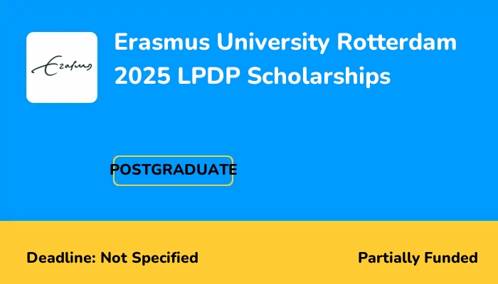 Erasmus University Rotterdam 2025 LPDP Scholarships