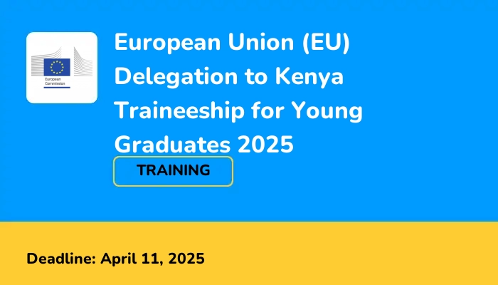 European Union (EU) Delegation to Kenya Traineeship for Young Graduates 2025