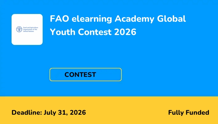FAO elearning Academy Global Youth Contest 2026