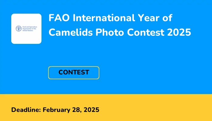 FAO International Year of Camelids Photo Contest 2025