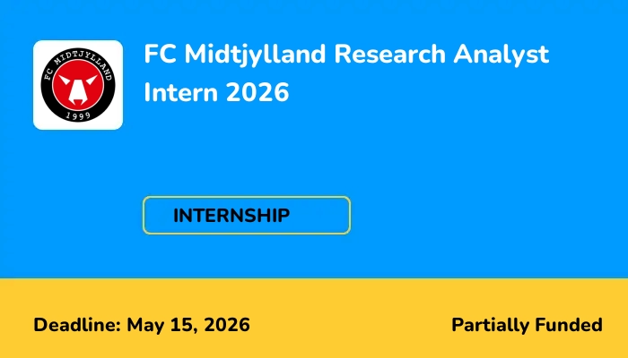 FC Midtjylland Research Analyst Intern 2026