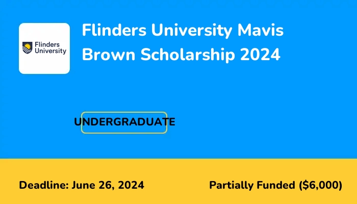 Flinders University Mavis Brown Scholarship 2024