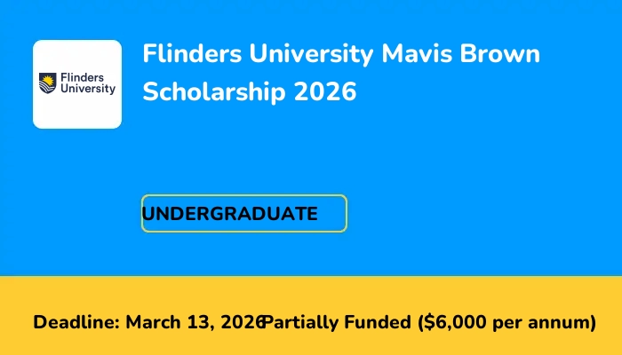Flinders University Mavis Brown Scholarship 2026