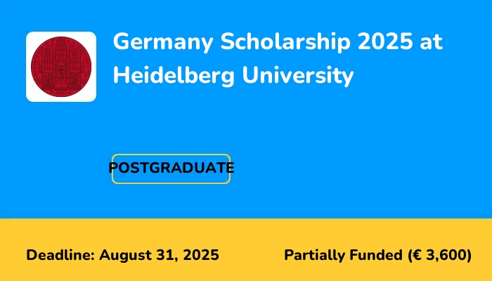 Germany Scholarship 2025 at Heidelberg University