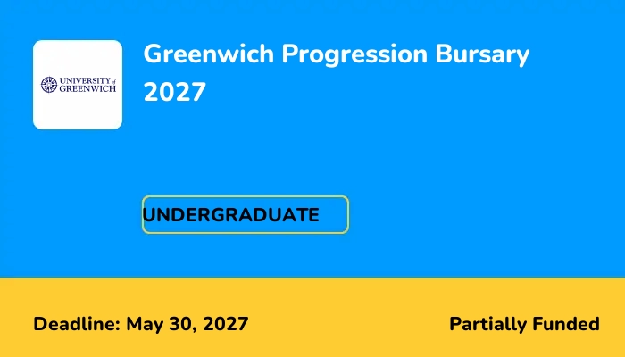 Greenwich Progression Bursary 2027