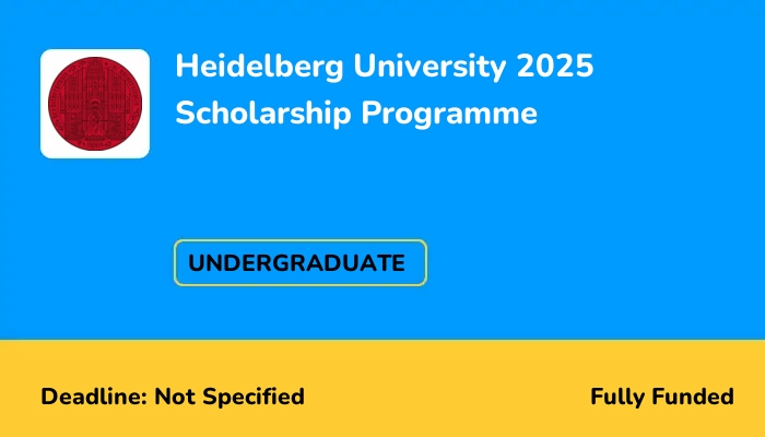 Heidelberg University 2025 Scholarship Programme