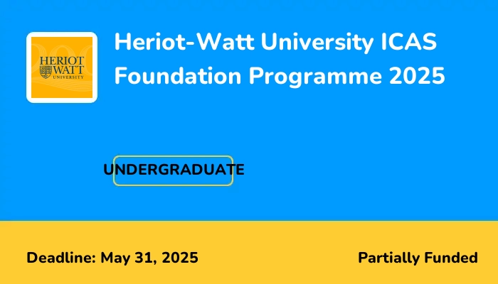 Heriot-Watt University ICAS Foundation Programme 2025
