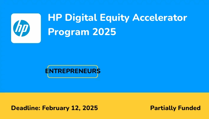 HP Digital Equity Accelerator Program 2025