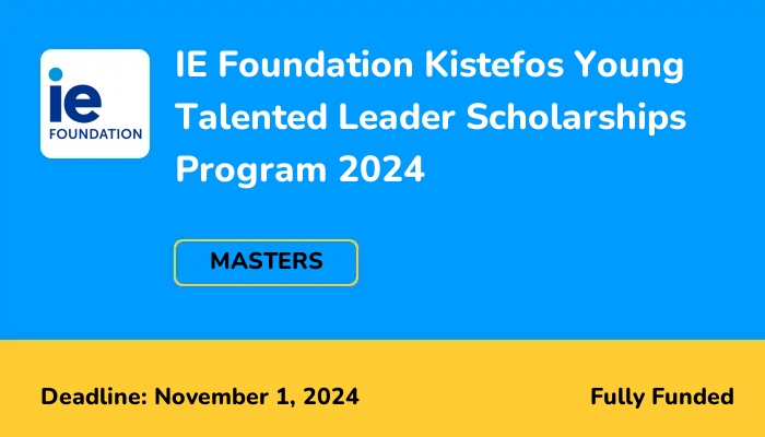 IE Foundation Kistefos Young Talented Leader Scholarships Program 2024