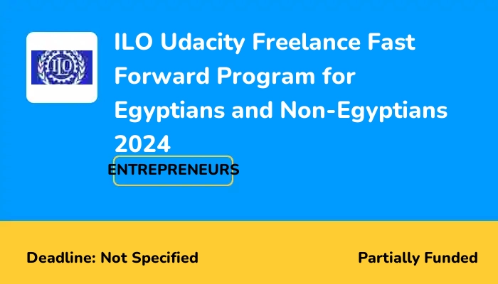 ILO Udacity Freelance Fast Forward Program for Egyptians and Non-Egyptians 2024