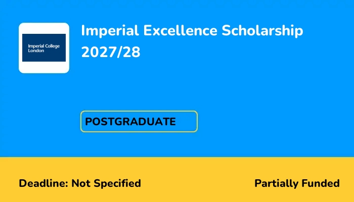 Imperial Excellence Scholarship 2027/28
