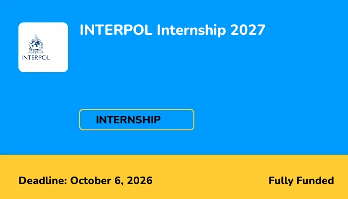 INTERPOL Internship 2027