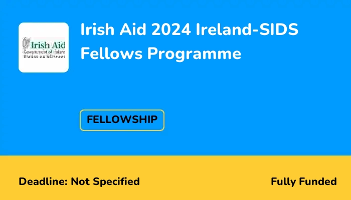 Irish Aid 2024 Ireland-SIDS Fellows Programme