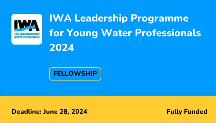 IWA Leadership Programme for Young Water Professionals 2024