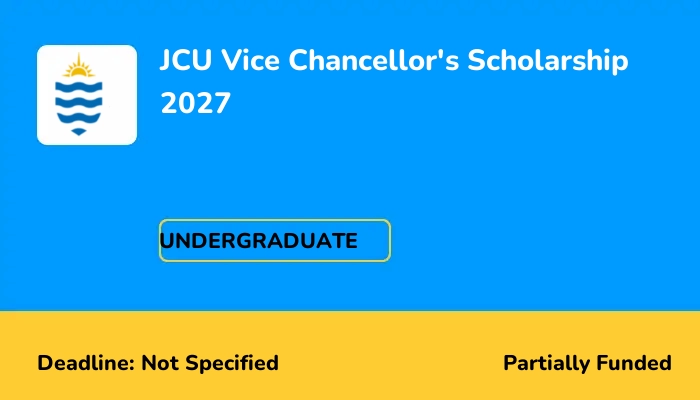 JCU Vice Chancellor's Scholarship 2027
