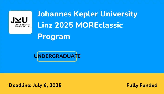 Johannes Kepler University Linz 2025 MOREclassic Program