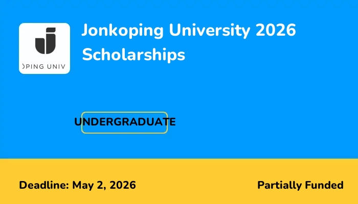 Jonkoping University 2026 Scholarships