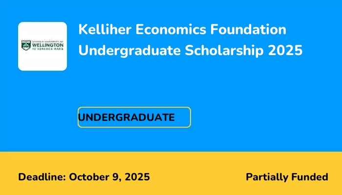Kelliher Economics Foundation Undergraduate Scholarship 2025