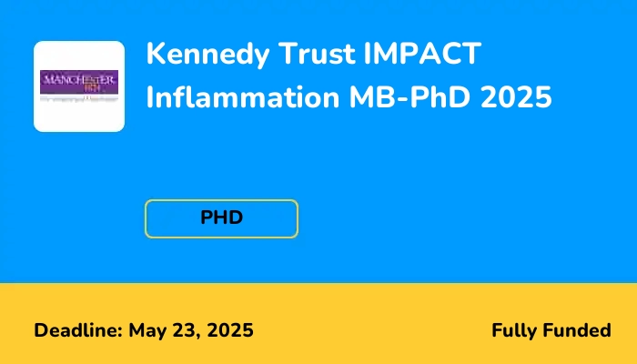 Kennedy Trust IMPACT Inflammation MB-PhD 2025