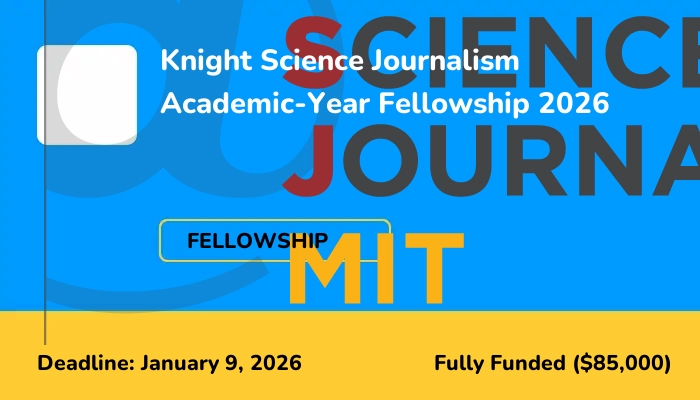 Knight Science Journalism Academic-Year Fellowship 2026