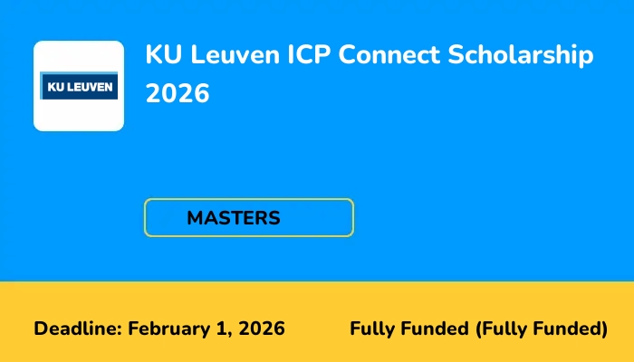 KU Leuven ICP Connect Scholarship 2026