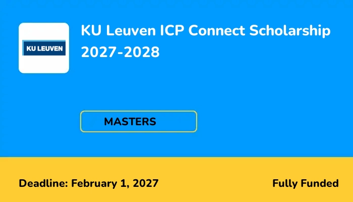 KU Leuven ICP Connect Scholarship 2027-2028