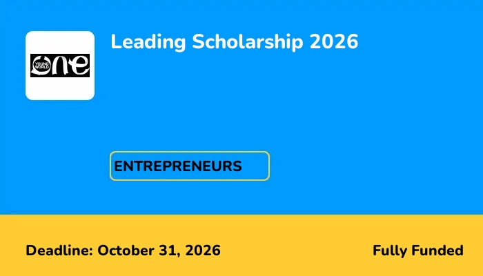Leading Scholarship 2026