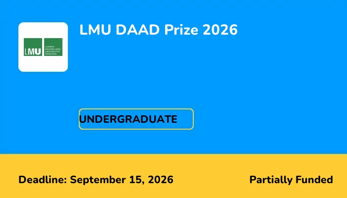 LMU DAAD Prize 2026