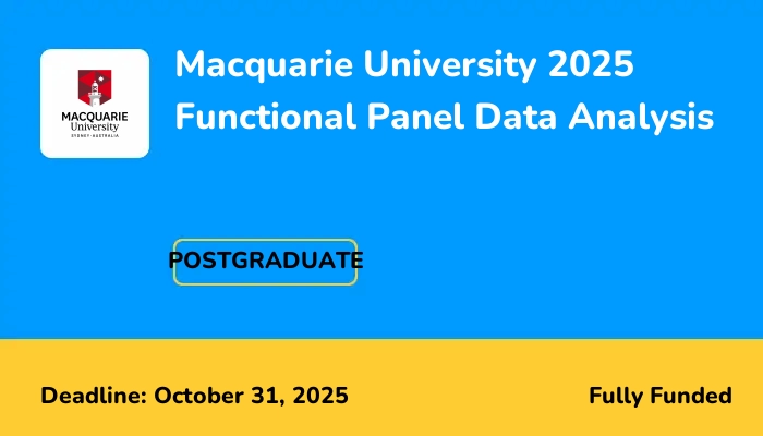 Macquarie University 2025 Functional Panel Data Analysis