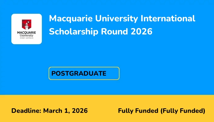 Macquarie University International Scholarship Round 2026
