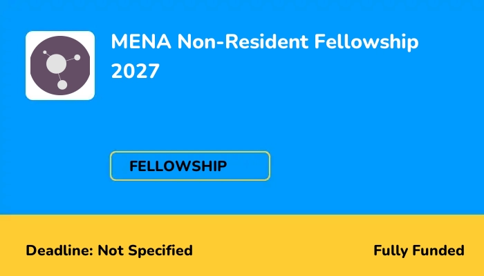 MENA Non-Resident Fellowship 2027