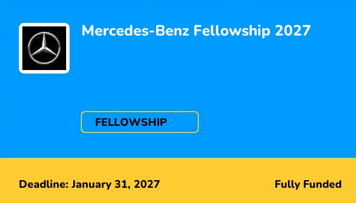 Mercedes-Benz Fellowship 2027