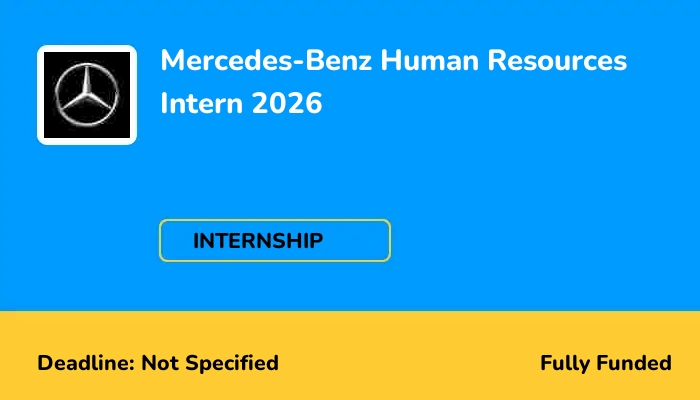 Mercedes-Benz Human Resources Intern 2026